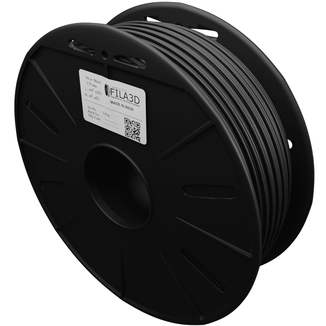FILA3D PLA+ 1.75mm black color 1Kg Filament - IPRO3D - You Imagine