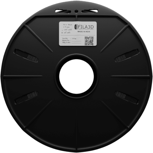 FILA3D PLA+ 1.75 Black color 1kg filament