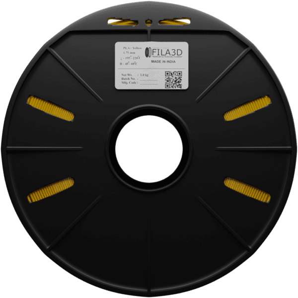 FILA3D PLA+ 1.75 yellow color 1kg filament